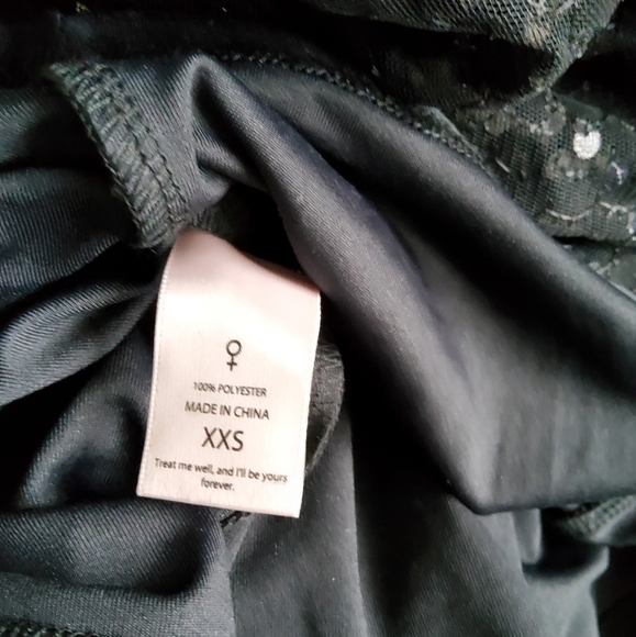 Selkie Black Sequin Puff Dress - Picture 14 of 16